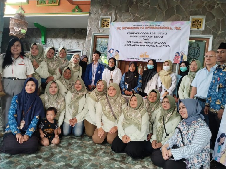 CSR PT Intanwijaya International TBK Cegah Stunting di RW 05:Bangetayu Kulon