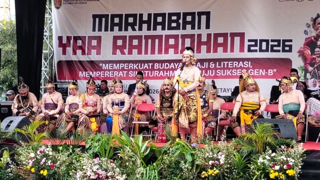 Genuk Sukses Buat Jalan Wolter Monginsidi  Macet, gegara ada Gelaran Festival Pawai Marhaban Ya Ramadhan