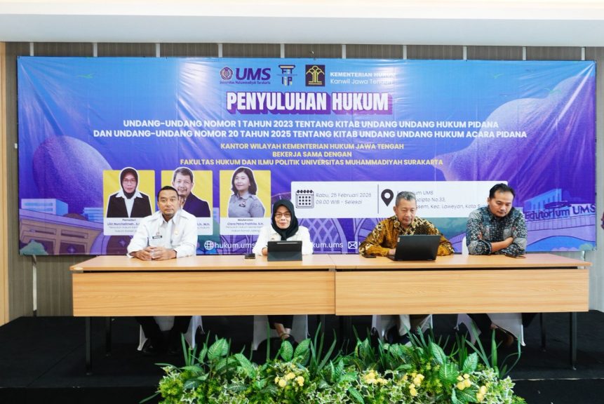 Kemenkum Jateng – UMS Surakarta Berikan Pemahaman Substansi KUHP dan KUHAP Baru