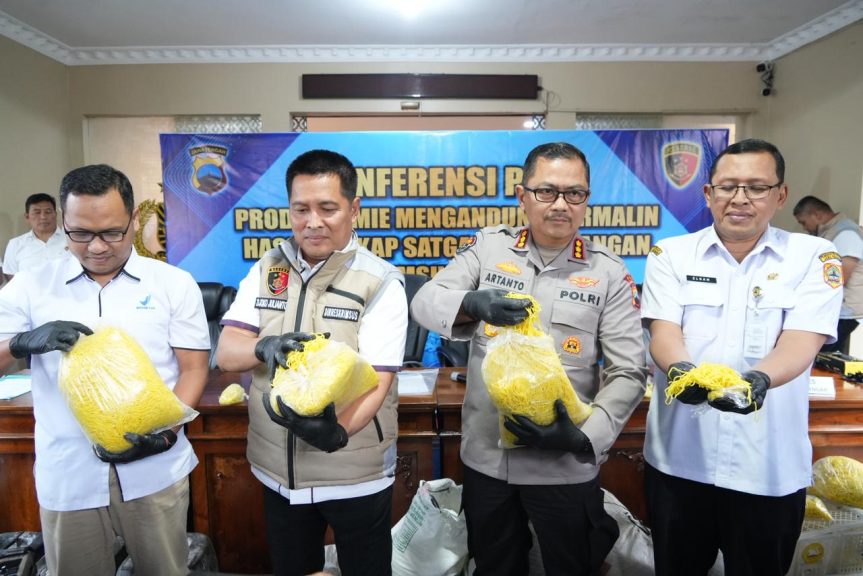 Polda Jateng Amankan Produsen Mie Berformalin di Boyolali, Kapasitas Produksi Capai 1,5 Ton per Hari