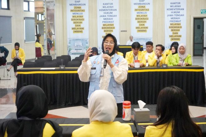 Bangun Budaya Integritas, Kanwil Kemenkum Jateng Gelar Public Campaign Pengendalian Gratifikasi