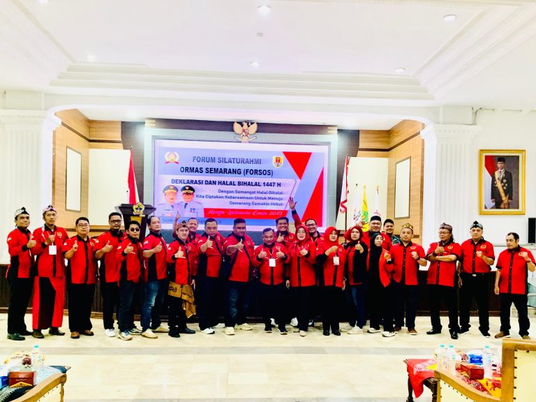 Deklarasi dan Halal Bihalal FORSOS,Dukung Program Pemkot Semarang, kebersamaan untuk kota semarang Semakin Hebat