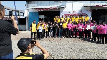 HUT Polri Ke-80, Polsek Genuk Tebar Hadiah Puluhan Sepeda Gunung Usai Senam dan Santuni 130 Anak Yatim